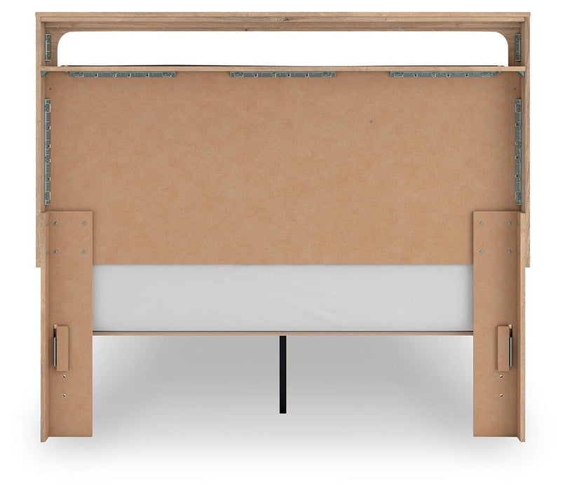 Hollymount Queen Upholstered Platform Bed, Dresser and Mirror
