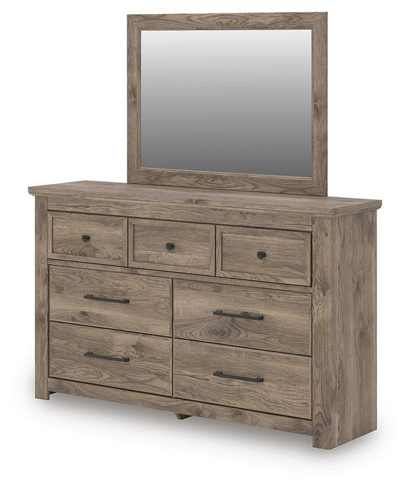 Keithland King Poster Bed, Dresser, Mirror and Nightstand