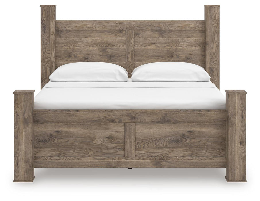 Keithland King Poster Bed, Dresser, Mirror and Nightstand