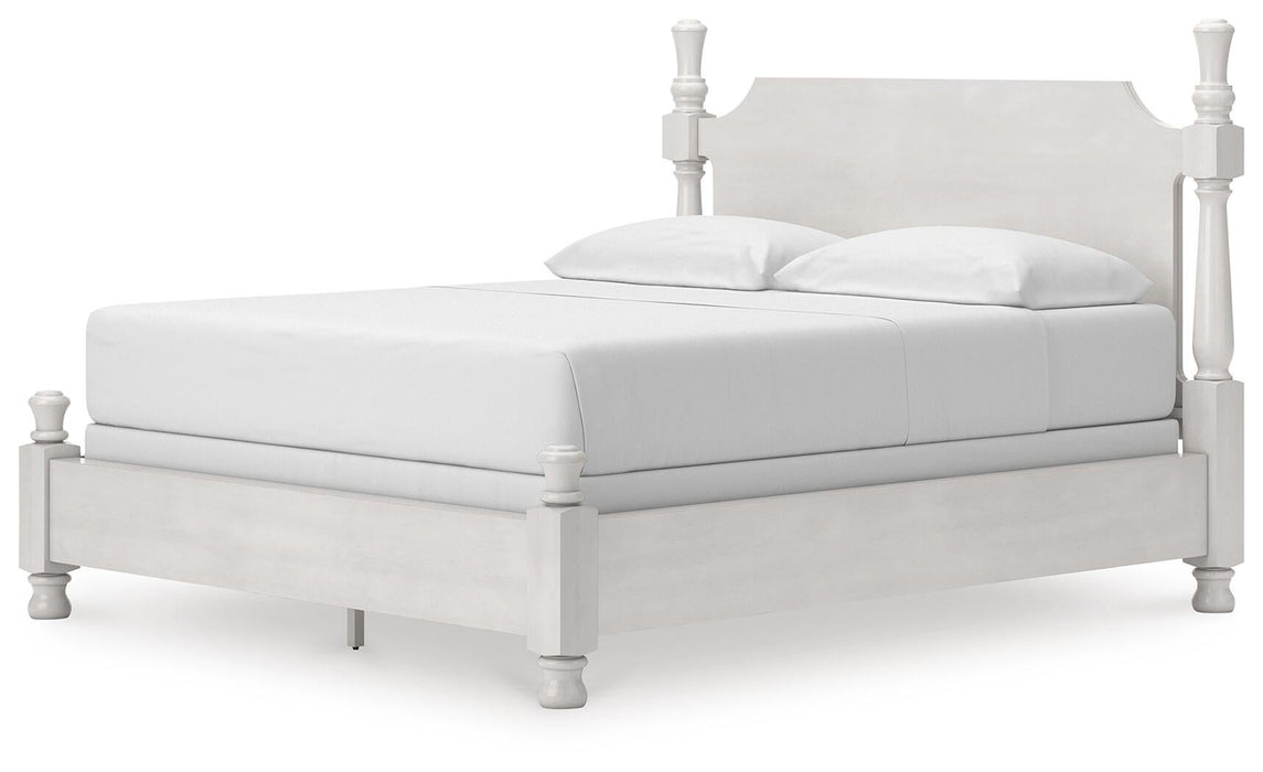 Chadworth California King Poster Bed, Dresser, Mirror and Nightstand