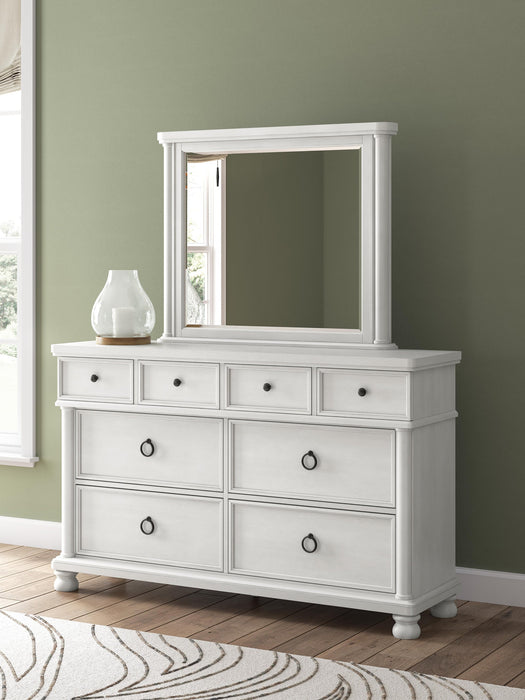 Chadworth California King Poster Bed, Dresser, Mirror and Nightstand
