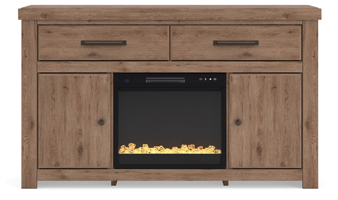 Garistyn 62" TV Stand with Electric Fireplace