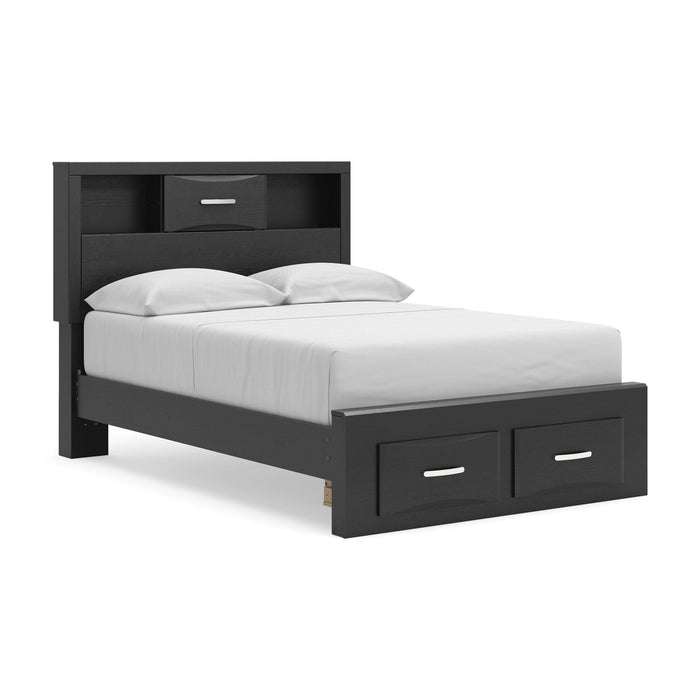 Stabotta Full Bookcase Storage Bed