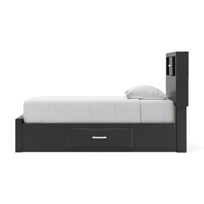Stabotta Twin Bookcase Storage Bed