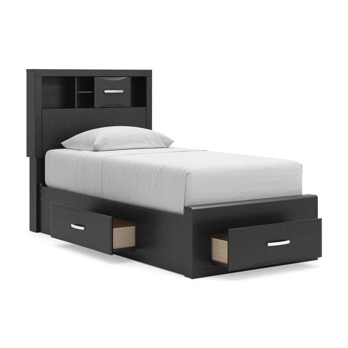 Stabotta Twin Bookcase Storage Bed